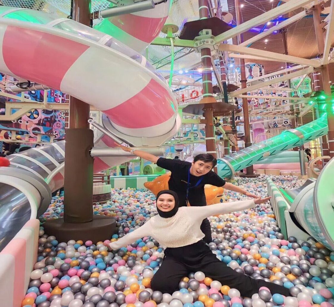 Kids playing in ball pit at Yellow Submarine playground